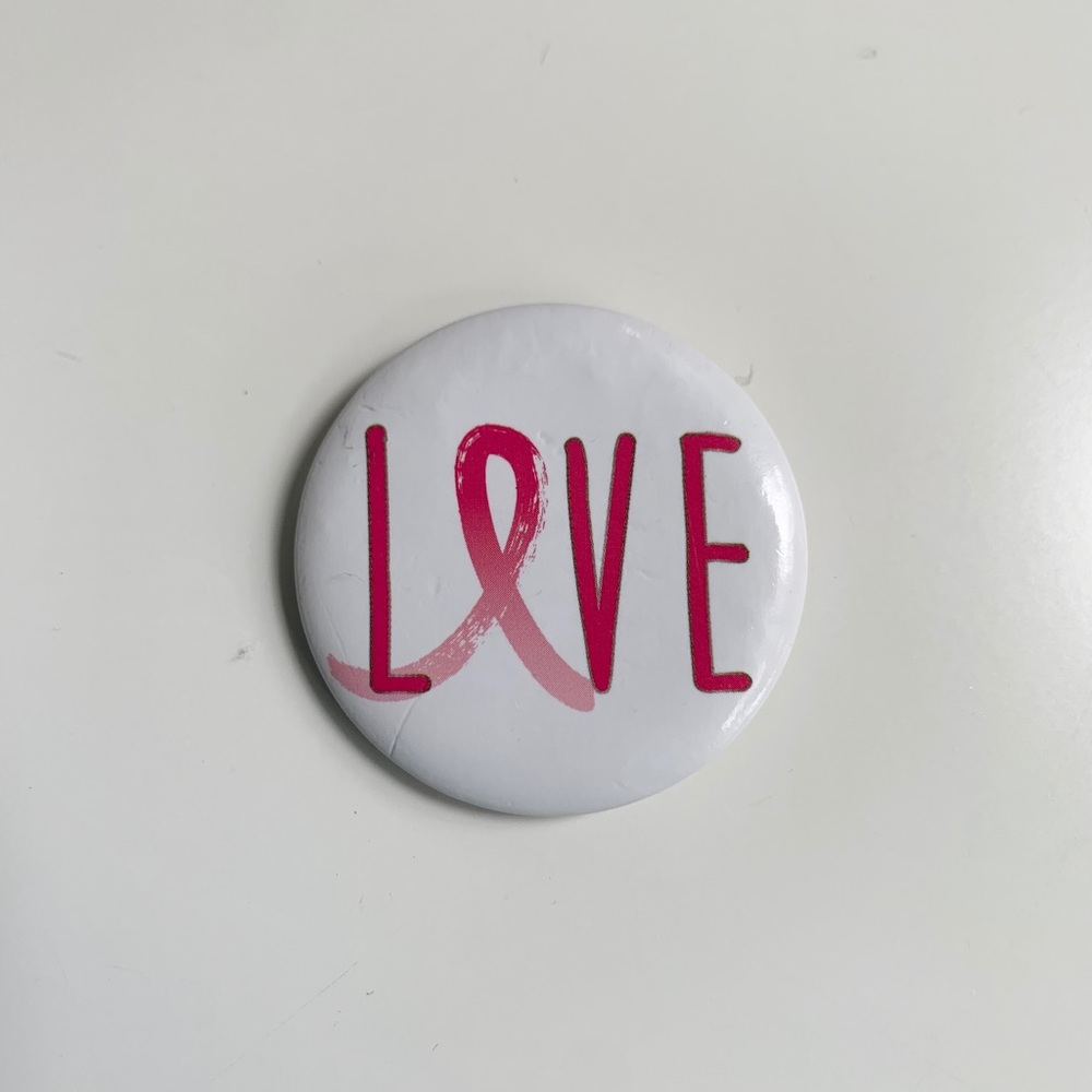 Love Breast Cancer awareness Pin